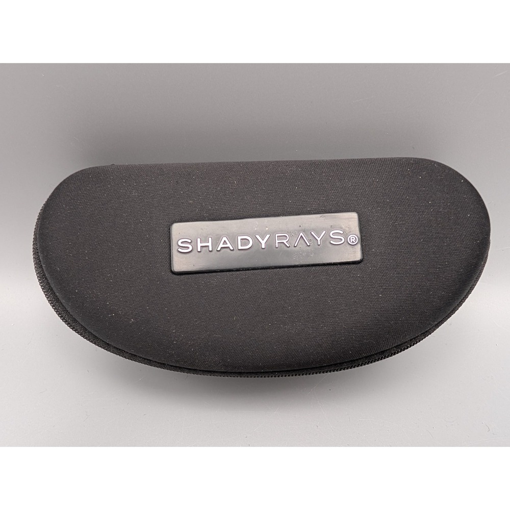 Shady Rays Black Fabric Semi-Hard Shell Rigid Sunglasses Case‎ Only